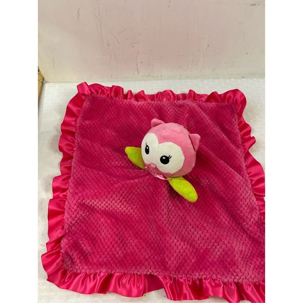 Okie Dokie Pink owl infnat‎ blanket rn#27829 replacement